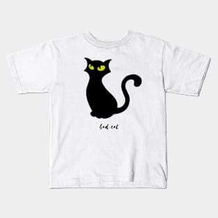 angry bad cat Kids T-Shirt